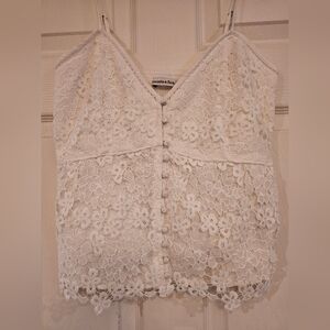 Abercrombie & Fitch Cream Lace Blouse